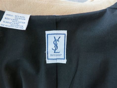 Vintage YVES SAINT LAURENT 1980's hunting inspired wool 